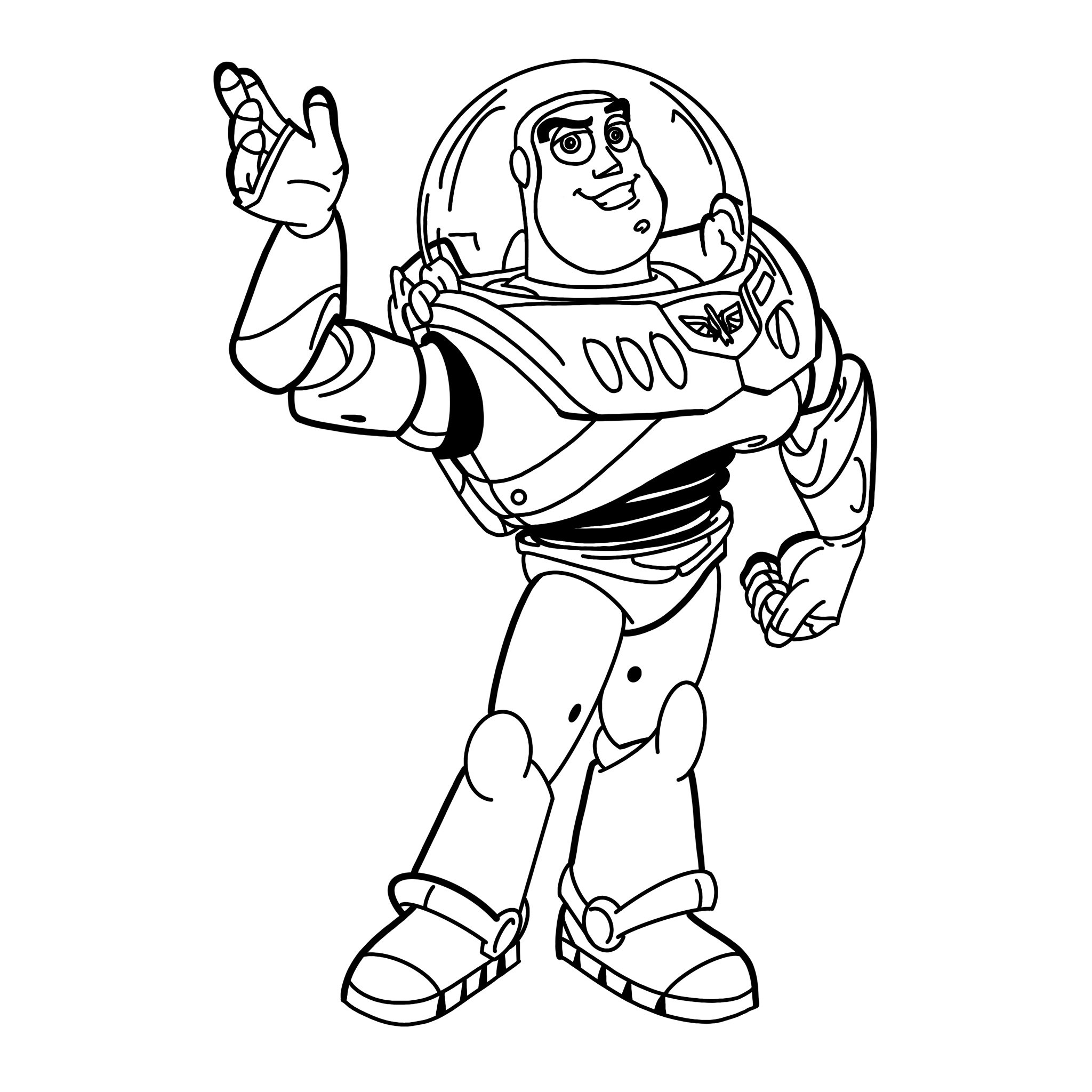 Buzz lightyear toy story digital files svgpngpdfjpeg kids coloring pages
