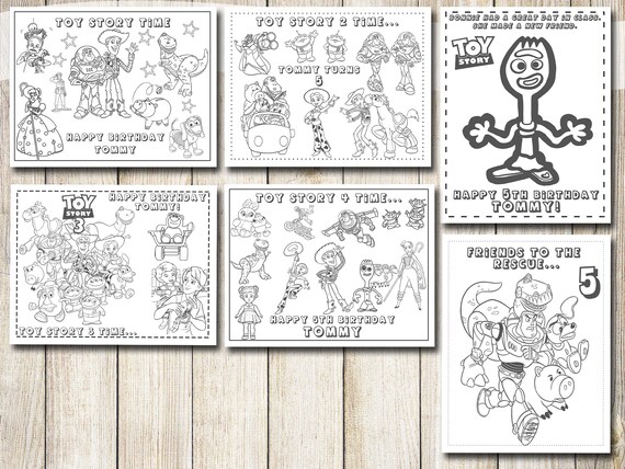 Toy story coloring pages party favors toy story birthday party favor toy story coloring book toy story activities toy story pdf