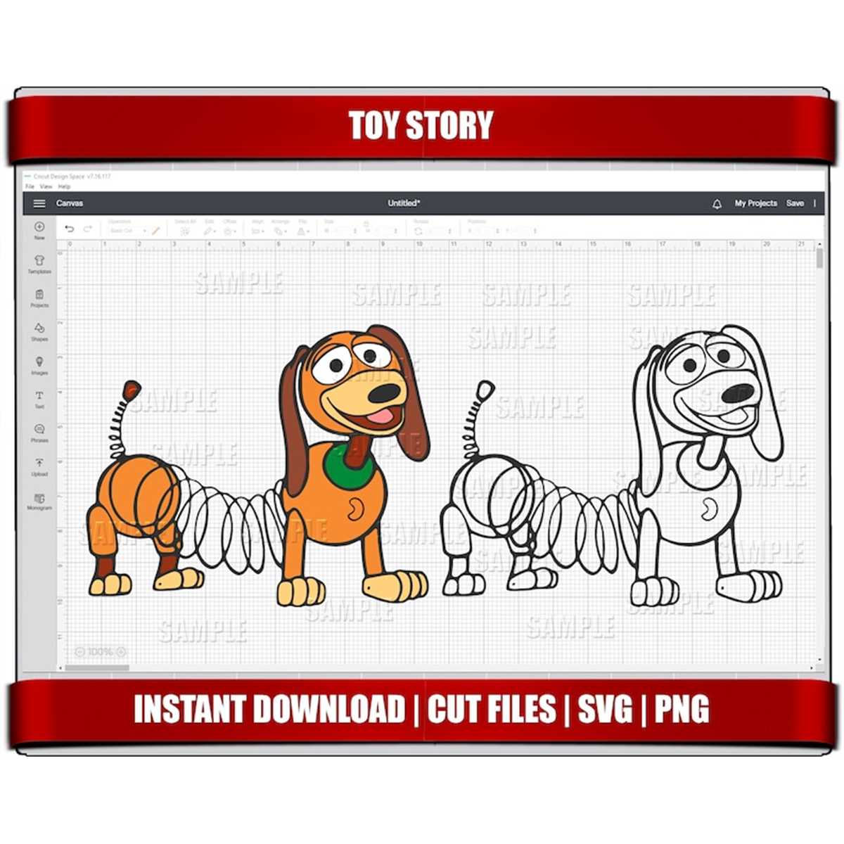 Slinky dog svg toy story svg toy story clipart instant dow