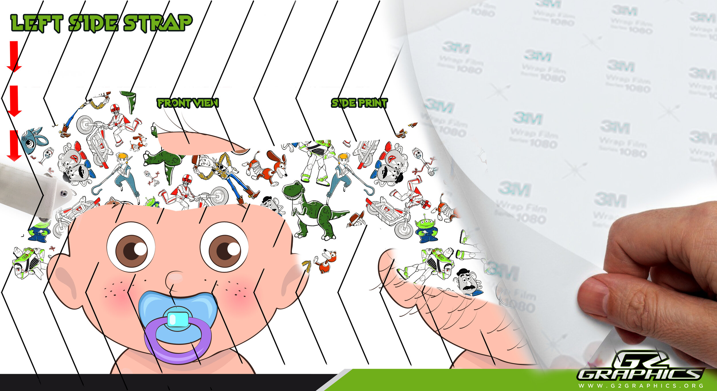 Toy story doc band wrap â g graphics