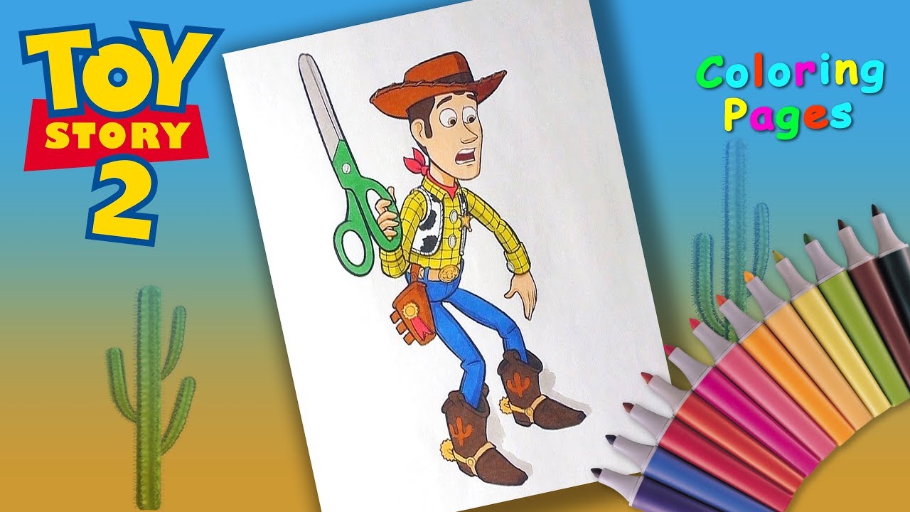 Disney toystory cartoons coloring book sheriff woody coloringpages