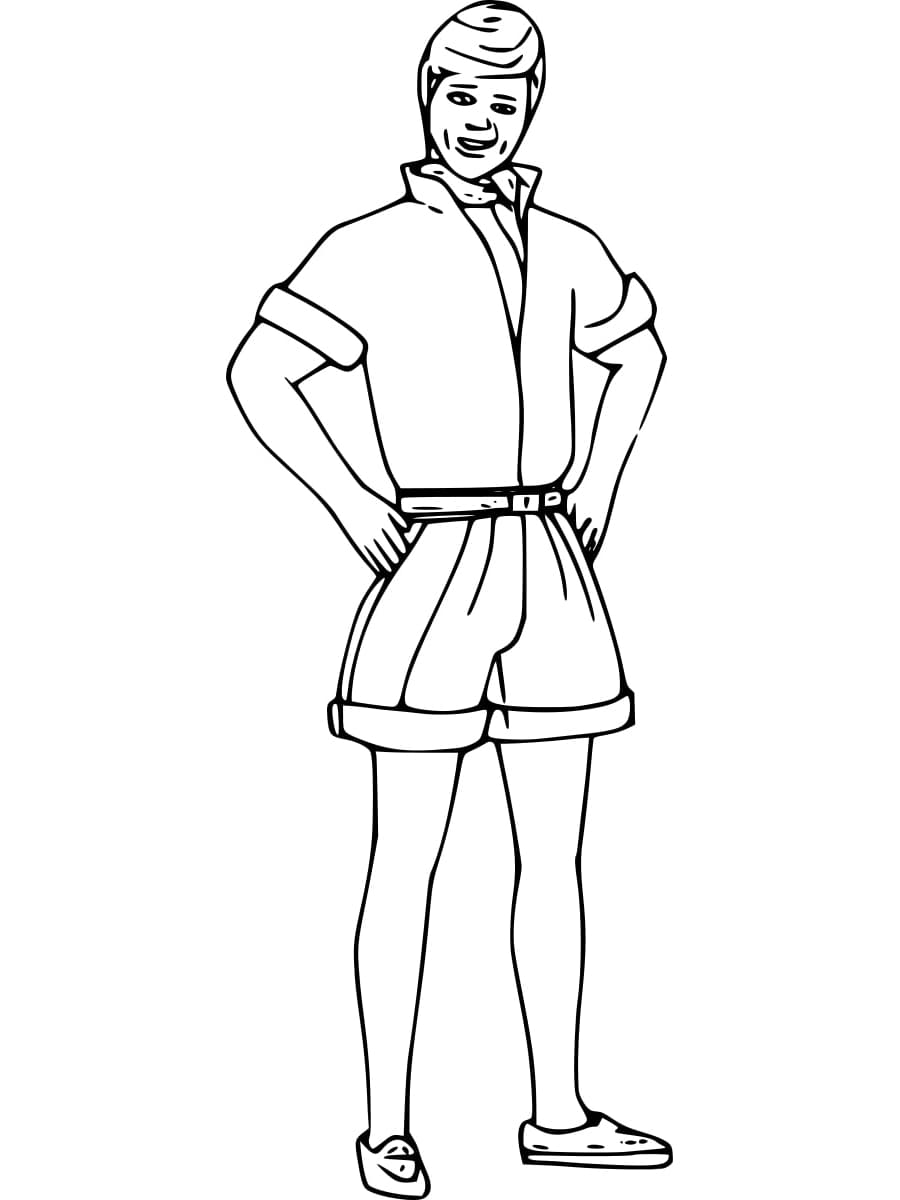 Toy story ken coloring page