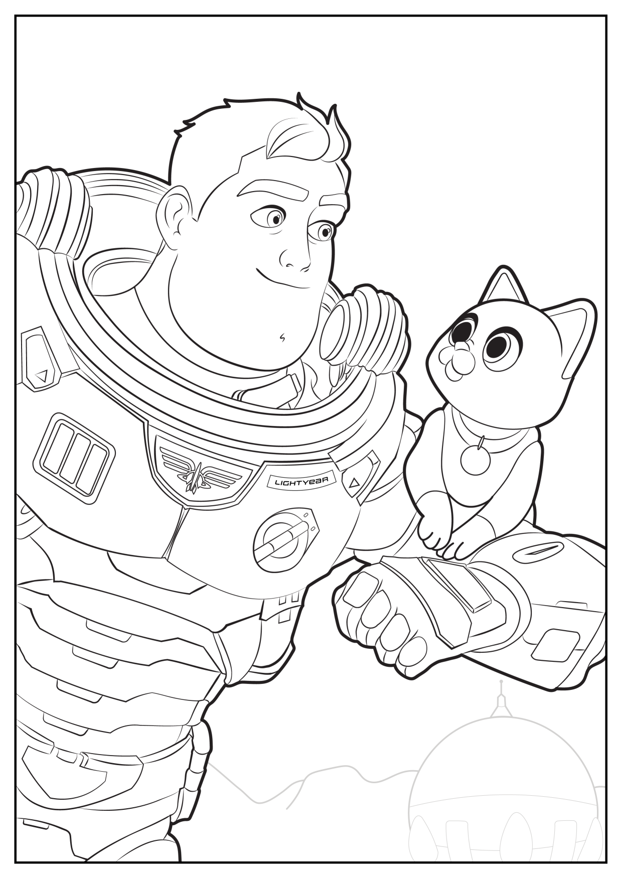 Explore the world of cute lightyear coloring pages