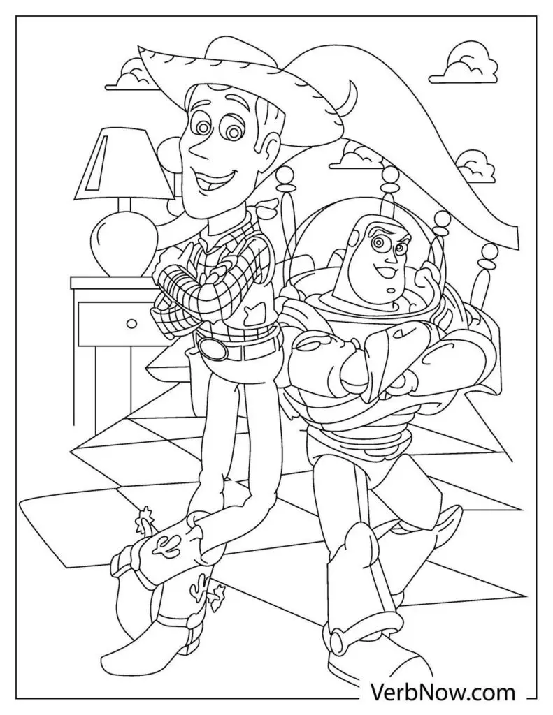 Free toy story coloring pages book for download printable pdf