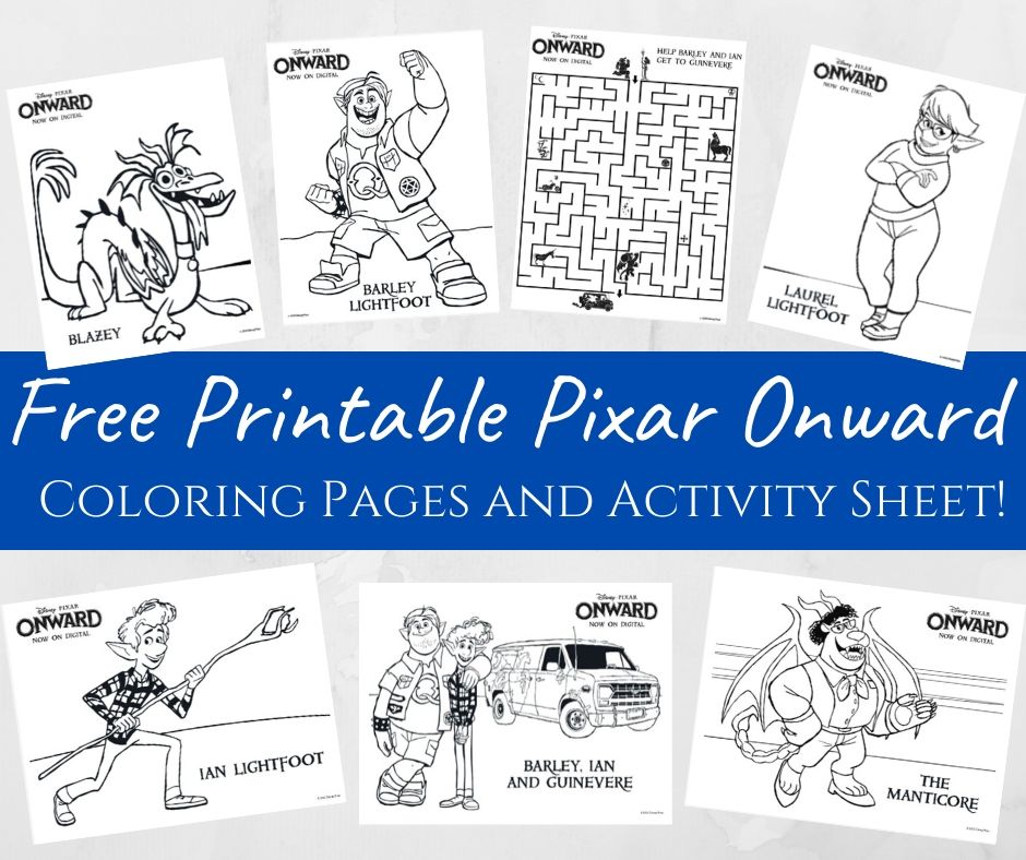 Free printable pixar onward coloring pages and activity sheets â the quiet grove