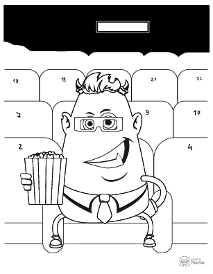 Cartoon coloring book free printable pages pdf by