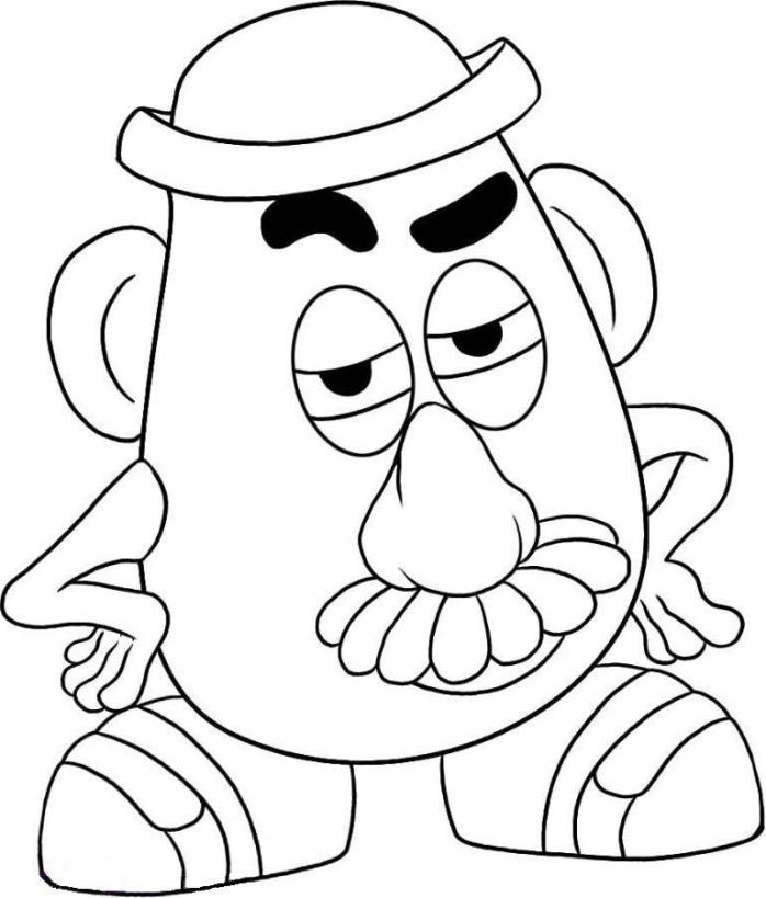 Mr potato head coloring pages