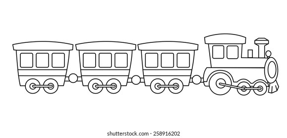 Toy train outline images stock photos d objects vectors