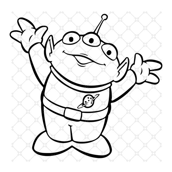Alien svg free toy story svg disney svg silhouette c