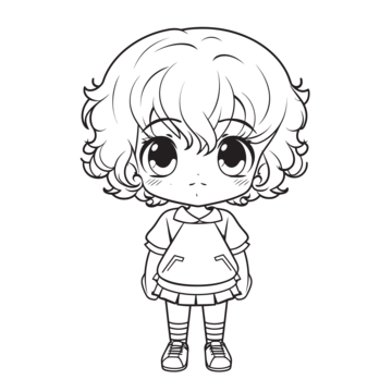 Cute chibi line art png transparent images free download vector files