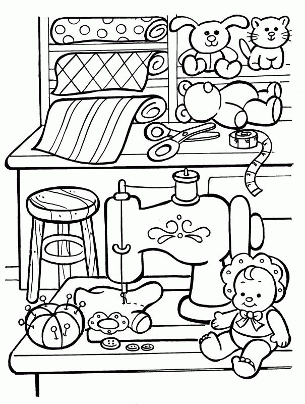 Toys coloring pages