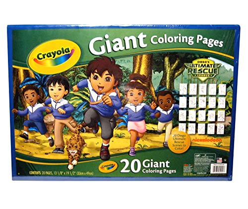 Crayola giant coloring pages diego ultimate rescue league â