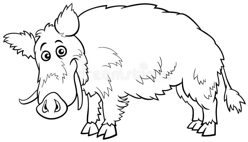 Wild boar coloring stock illustrations â wild boar coloring stock illustrations vectors clipart