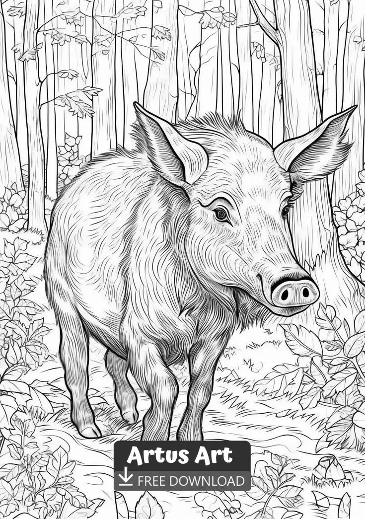 Wild bo coloring page for kids in coloring pages for kids coloring pages wild bo