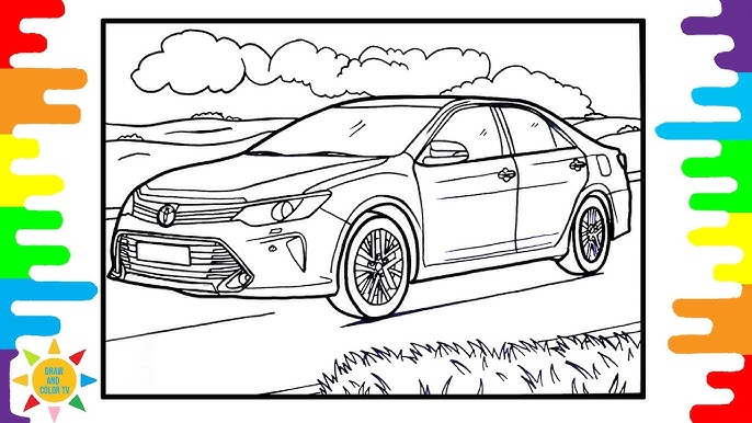 Toyota cary coloring pagescar coloringalan walker