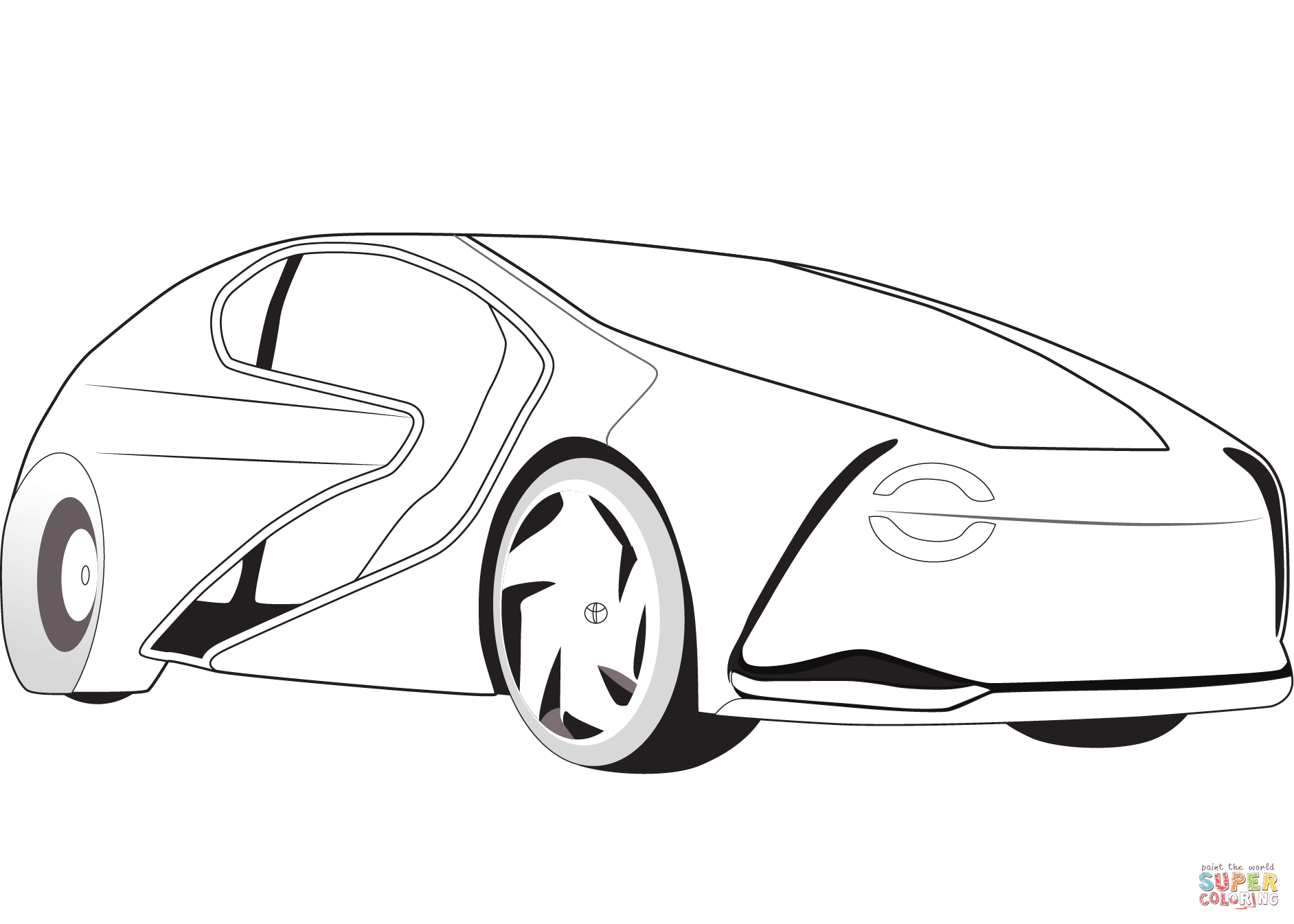 Toyota concept i coloring page free printable coloring pages