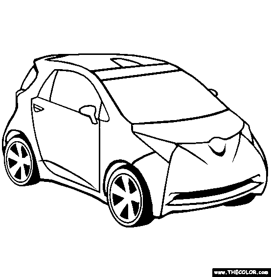 Supercars and prototype cars online coloring pages