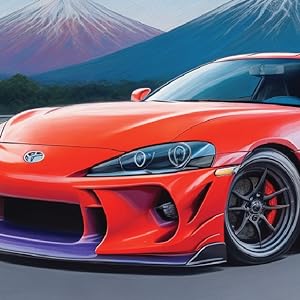 Jdm car coloring book japanese cars adult coloring book