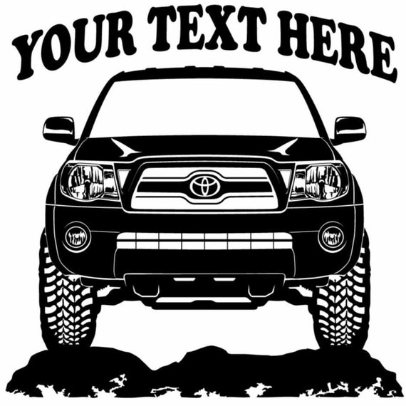 Toyota taa truck x off road personalized vinyl decal or