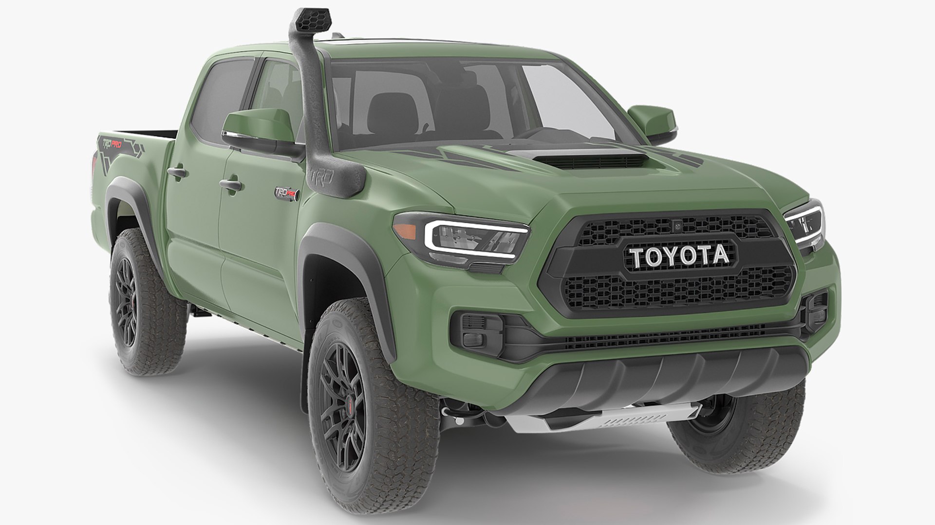 Toyota taa trd pro army green d model