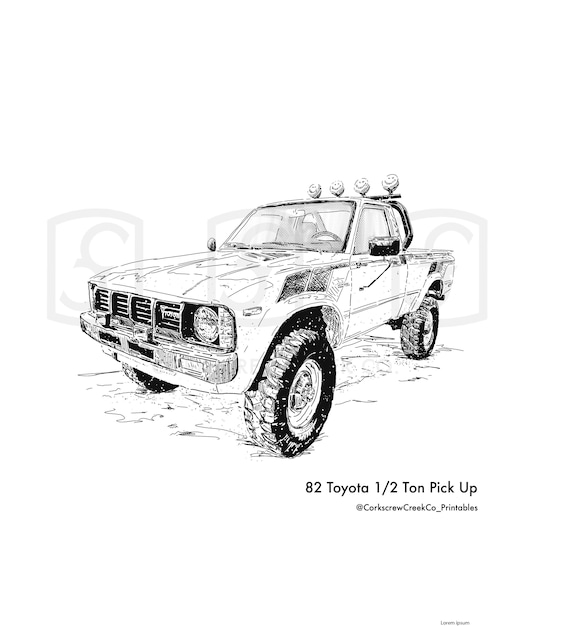 Toyota pickup toyota mini truck gifts for him fathers day gift boyfriend gift man cave sign garage sign garage decor