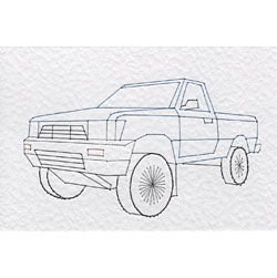Stitching cards pickup truck pattern â stitching cards