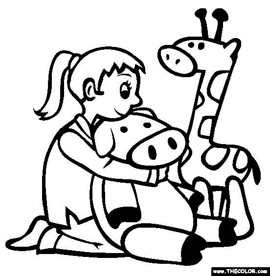 Toys online coloring pages