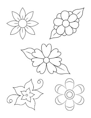 Free printable nature coloring pages flower pattern drawing flower drawing embroidery flowers pattern