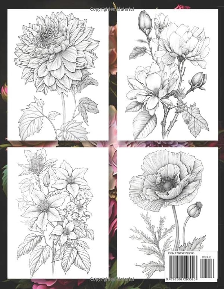 Amazing flowers â a unique loring book for adults relax with beautiful floral designs and patterns perfect as gift for adult women girls find relaxation stress anxiety relief