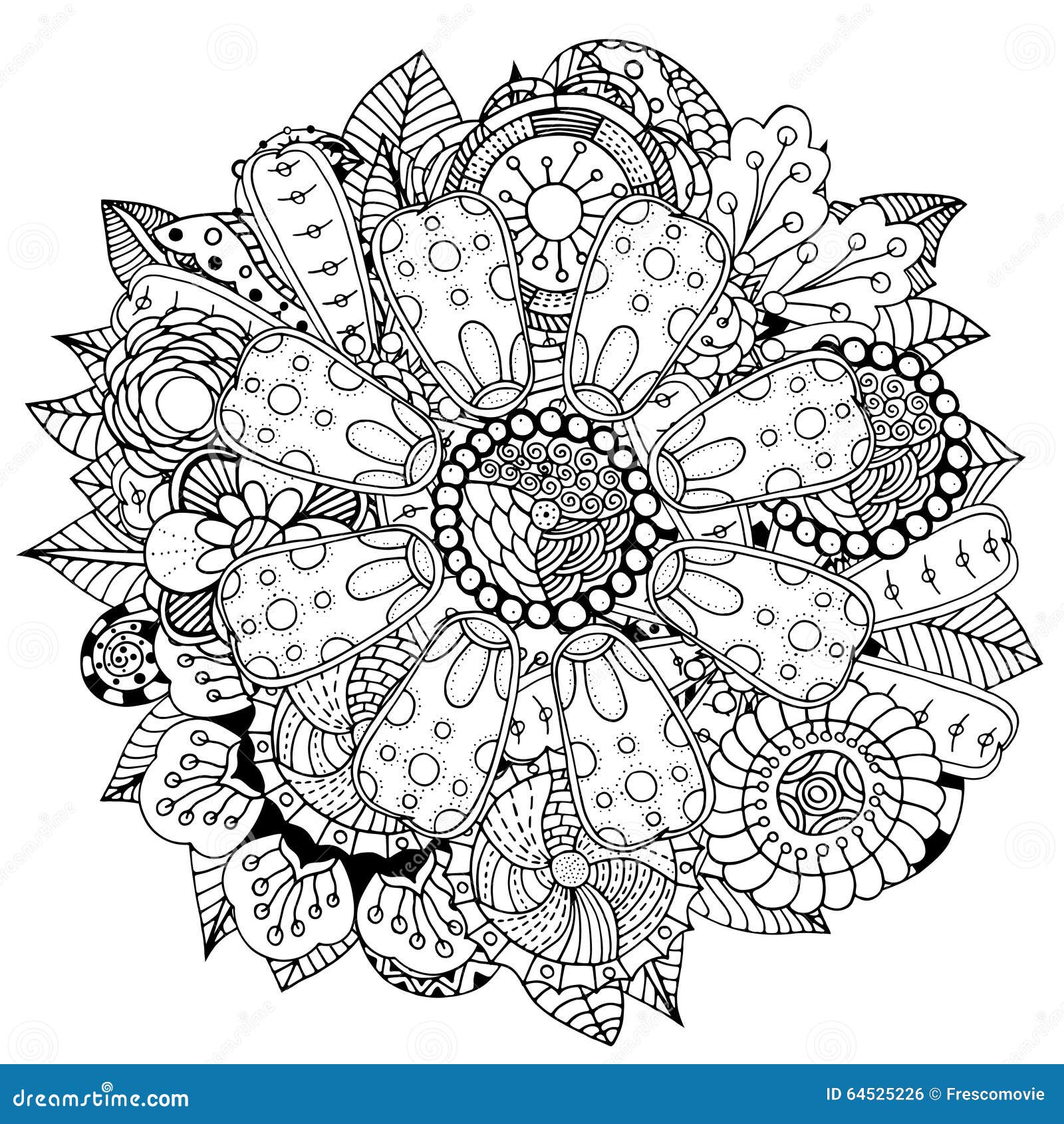 Flower trace stock illustrations â flower trace stock illustrations vectors clipart