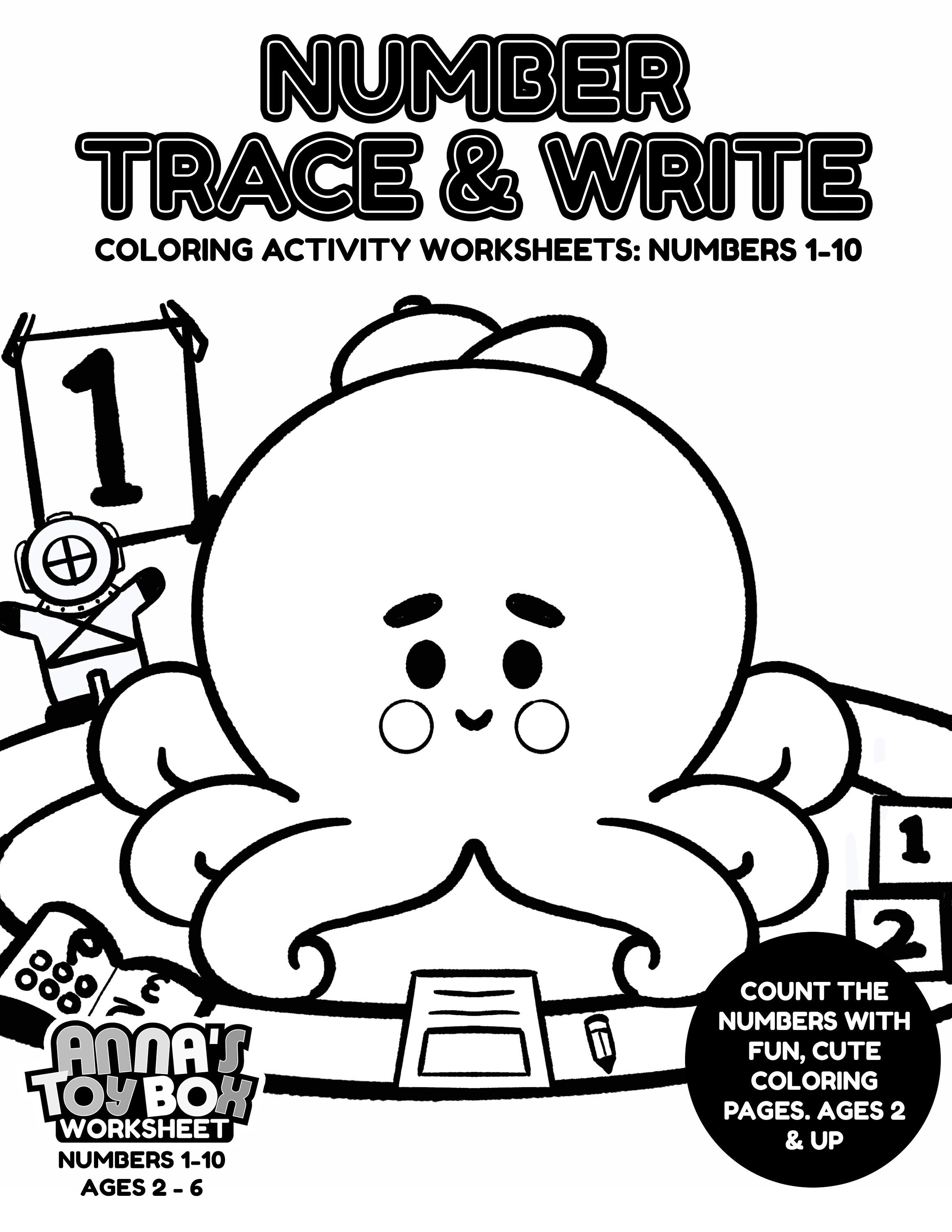 Coloring book worksheet for pre