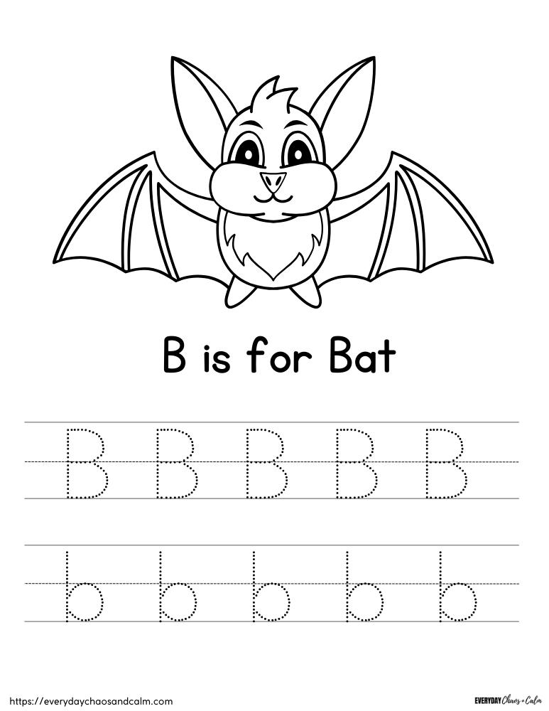 Free printable letter b worksheets