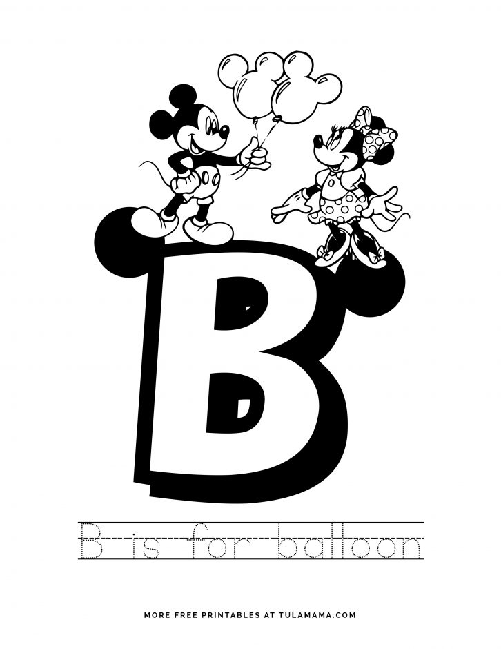 Fun free easy to print letter b coloring pages