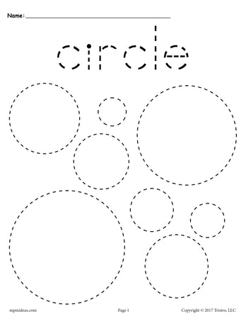 Circle worksheets printables tracing drawing coloring more â