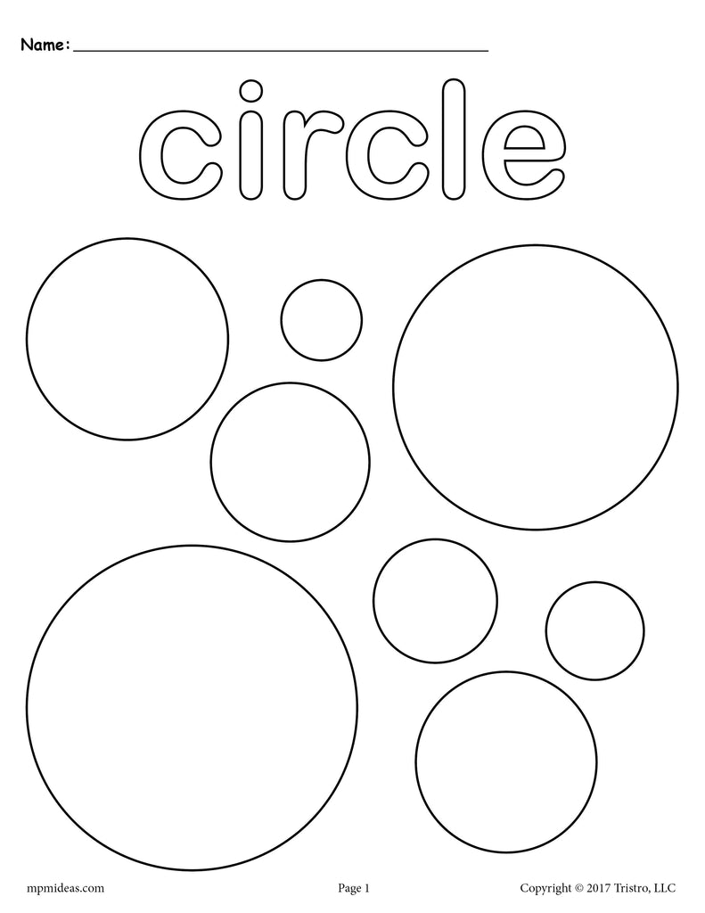 Circles coloring page