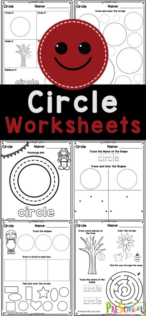 Ð free printable circle tracing shape worksheets for preschool