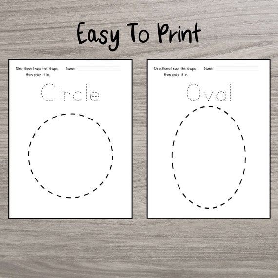 Printable trace the shape worksheets preschool basic shape recognition learning shapes kids trace pages tracing worksheet shape