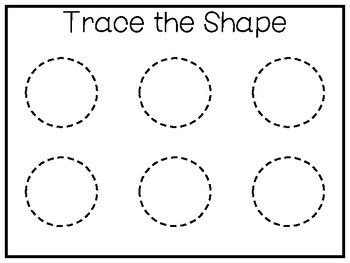 Tracing circles worksheets tpt