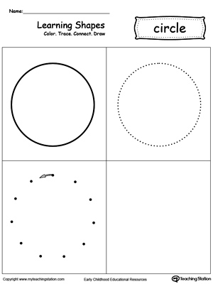 Free find trace color and count the shapes circle