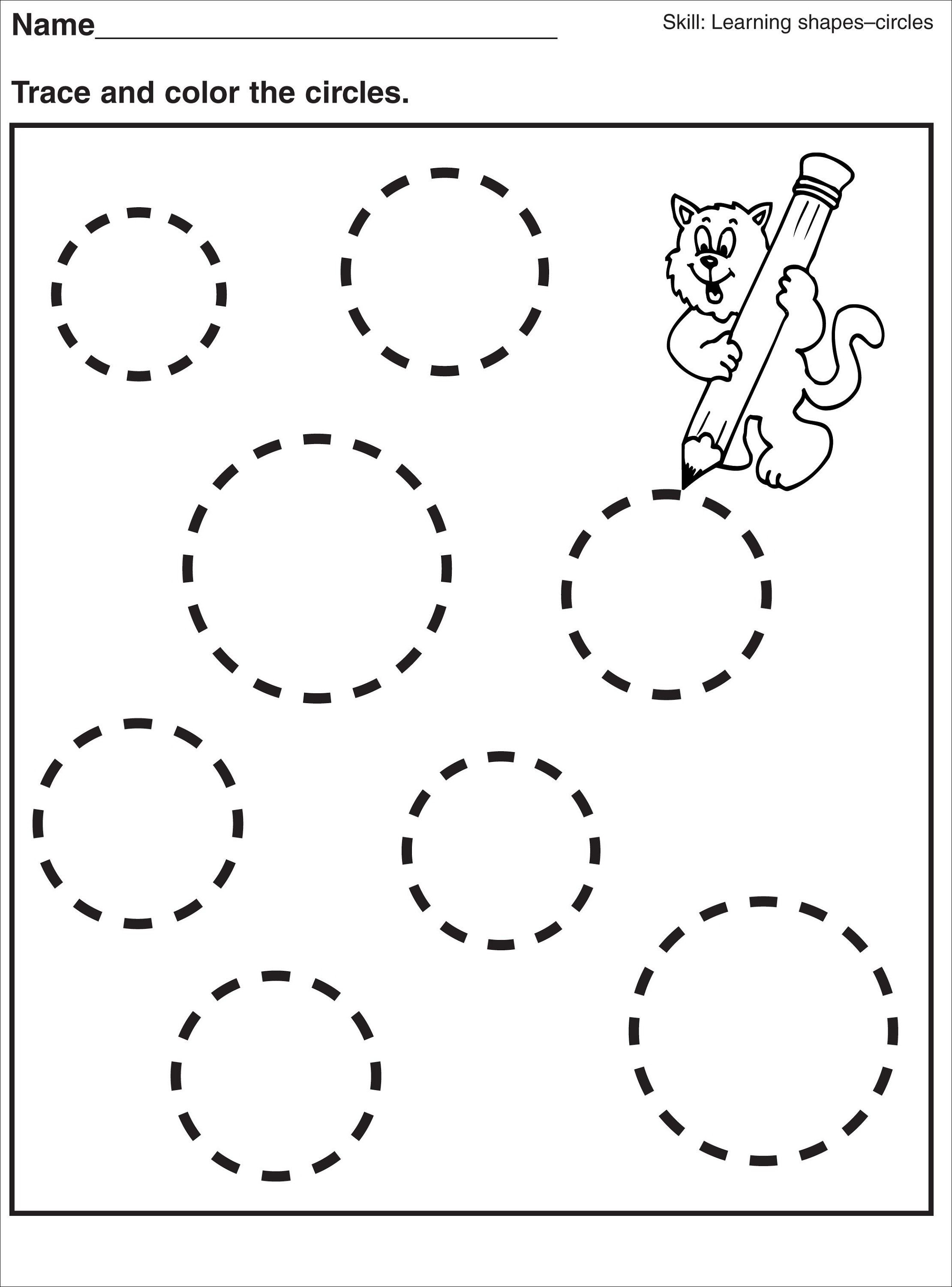 Circle worksheets preschool preschool tracing preschool worksheets kindergarten worksheets printable
