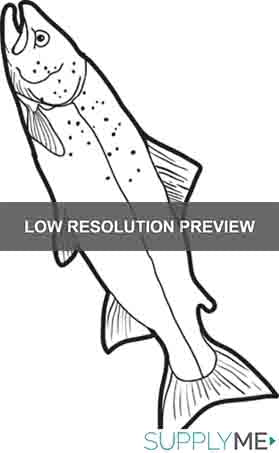 Printable realistic fish coloring page for kids â