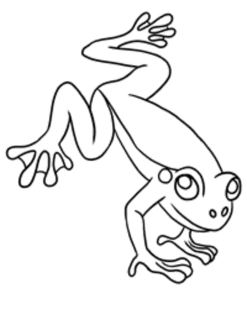 Free printable frog coloring pages for kids