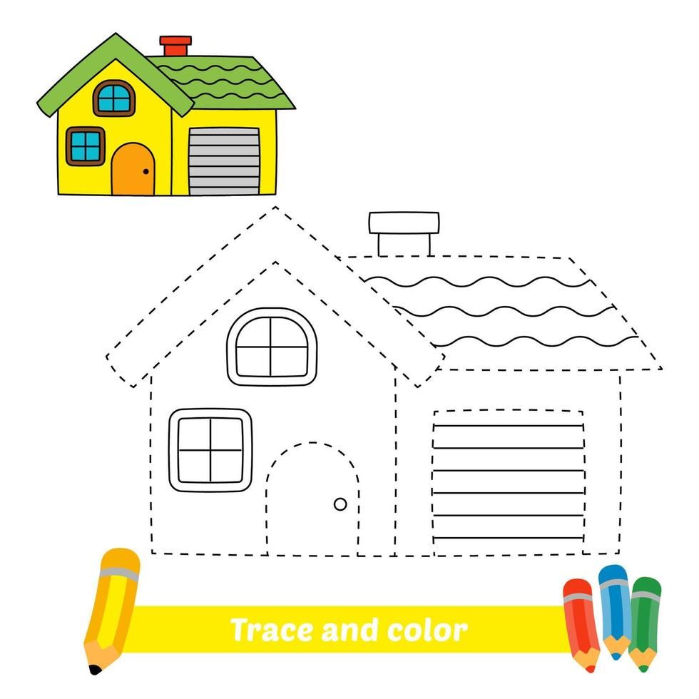 Download free vectors images photos videos vecteezy tracing worksheets preschool preschool fine motor activities house drawing for kids