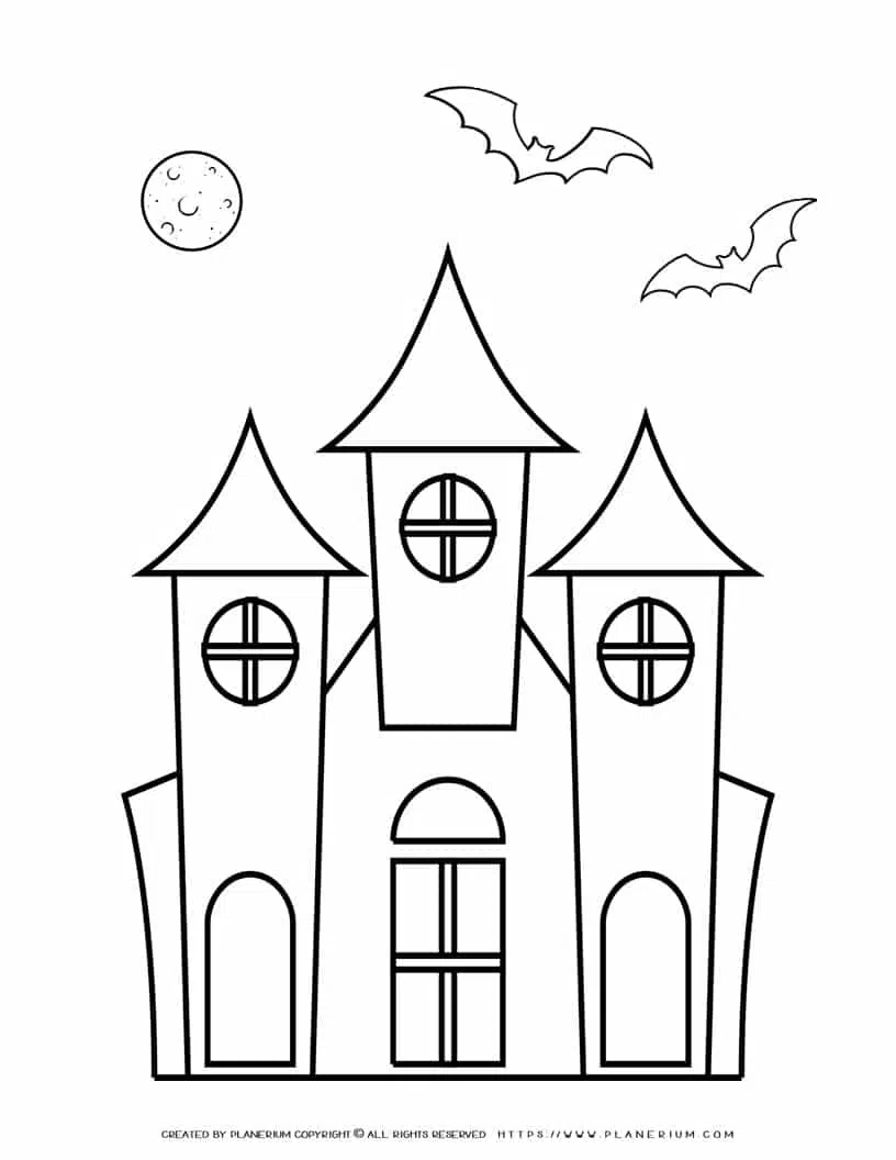 Halloween coloring page