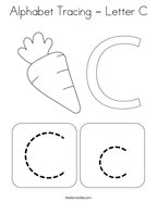 Letter c coloring pages