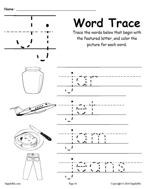 Letter j words