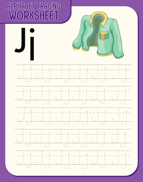 Letter j coloring sheet vectors illustrations for free download