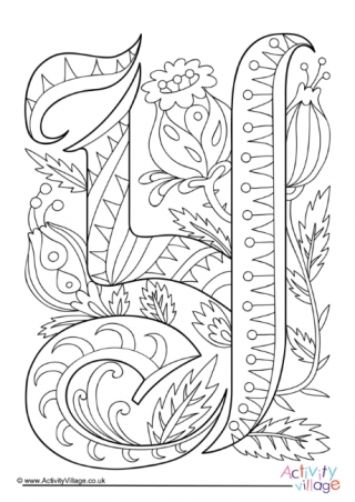 Letter y louring pages