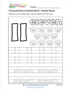 Tracing numbers and number words