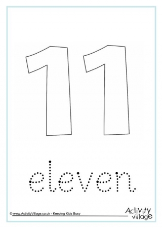 Number word tracing worksheets